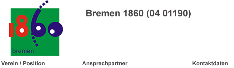 Bremen 1860 (04 01190) – Bremer Basketball-Verband e.V. (BBV)